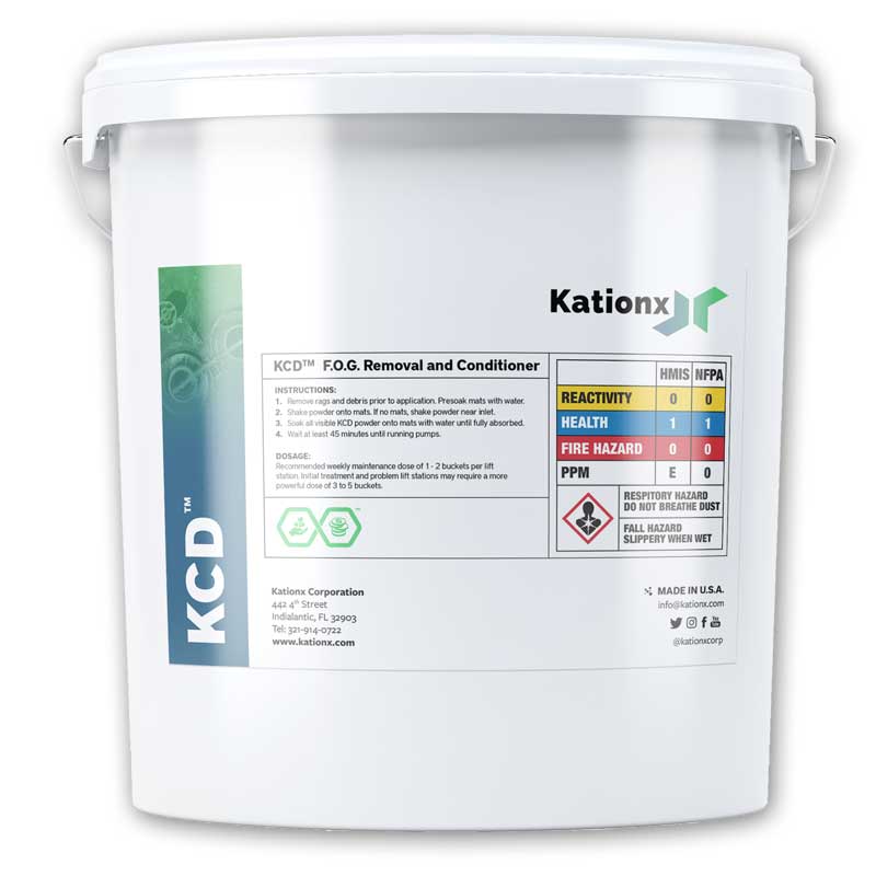 Bucket of KCD™ Fat Oil Grease (F.O.G.) Control